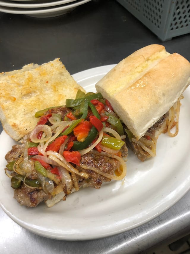 Sausage Pepper & Onion Sub.