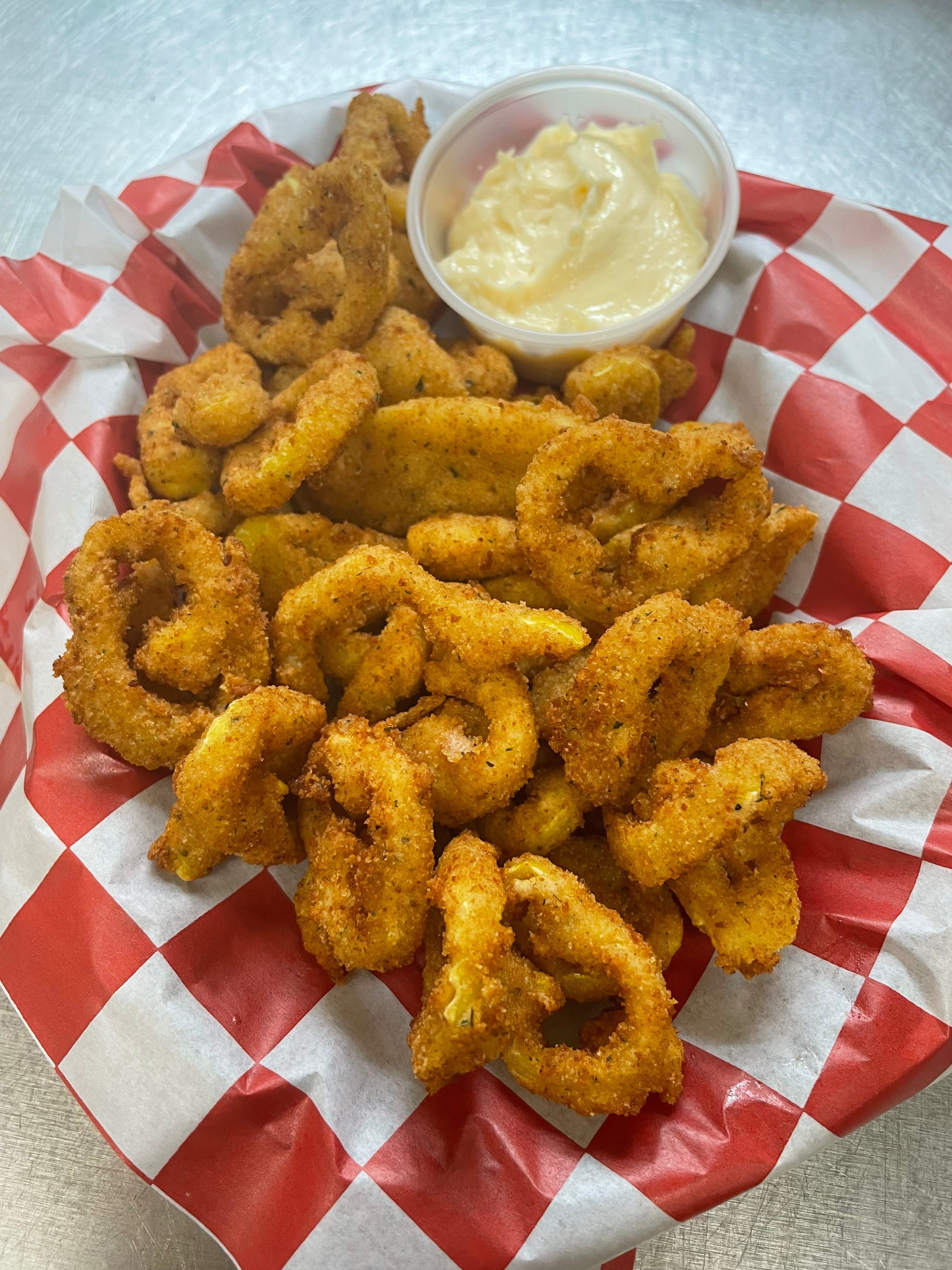 Fried Banana Peppers.
