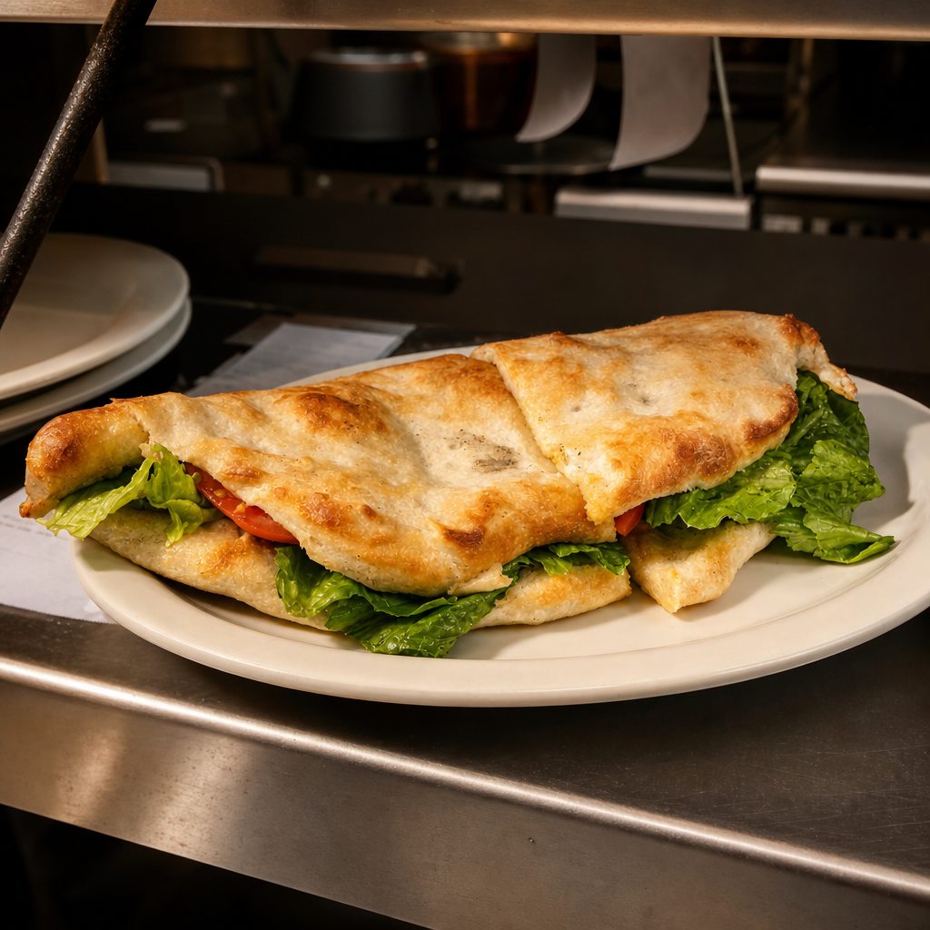 Chicken Bacon Ranch Calzone Sub.